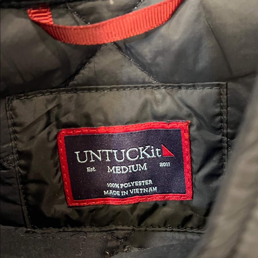 UNTUCKit Wynnwood Quilted Vest Full Zip w/ Snaps Field Pockets‎ Size Medium - Picture 4 of 9